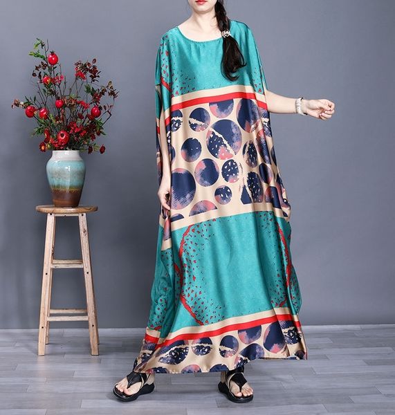 zikbe dresslong summer 2020 large loose printed silk short sleeve loose stitching silk long dress new glfcj dress skirt skirt, Black;gray
zikbe dresslong summer 2020 large loose printed silk short sleeve loose stitching silk long dress new glfcj dress skirt skirt, Black;gray