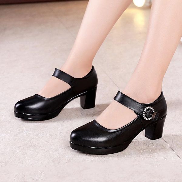 alishinrey round toe block heels platform shoes women pumps 2020 high heels wedding shoes ladies office work shoe leather big si, Black
alishinrey round toe block heels platform shoes women pumps 2020 high heels wedding shoes ladies office work shoe leather big si, Black