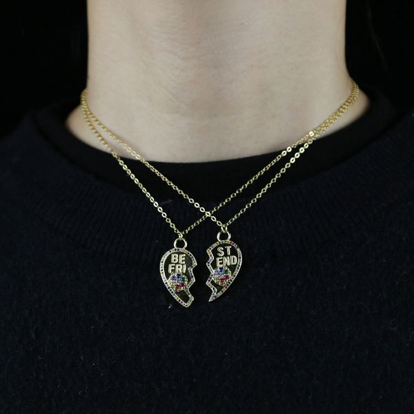 wholesale 2021 spring new fashion jewelry set of two pcs micro pave rainbow cz flower heart pendant necklace, Silver
wholesale 2021 spring new fashion jewelry set of two pcs micro pave rainbow cz flower heart pendant necklace, Silver