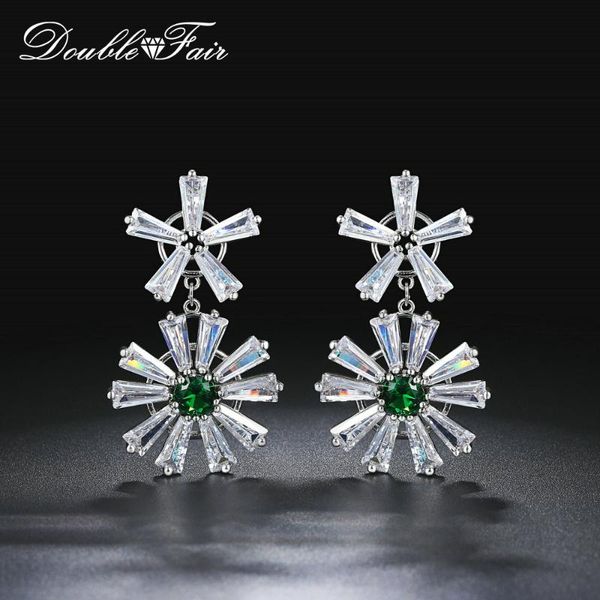 double fair style piercing dangle earrings for women silver color big women's drop earings sparkling fashion jewelry dfe148
double fair style piercing dangle earrings for women silver color big women's drop earings sparkling fashion jewelry dfe148