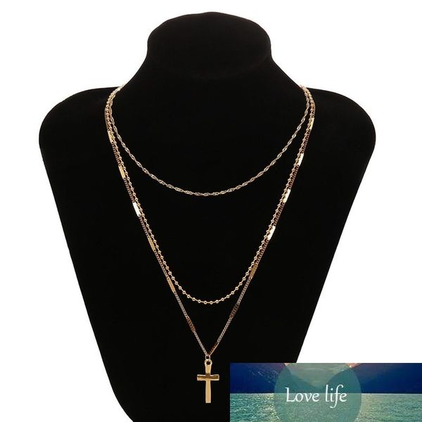 simple gold color chain necklaces for women vintage multi-layer choker cross multi-layer colares statement party jewelry gifts, Silver
simple gold color chain necklaces for women vintage multi-layer choker cross multi-layer colares statement party jewelry gifts, Silver