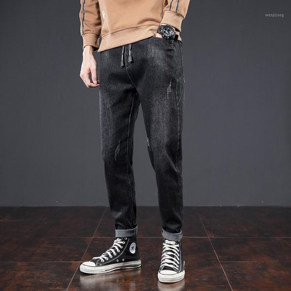 high loose men jeans full length pants elastic waist harem jeans for men black blue 34 361
high loose men jeans full length pants elastic waist harem jeans for men black blue 34 361
