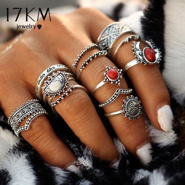 17km 14pcs/set vintage silver color moon and sun midi female ring sets for women 2020 new red big stone knuckle rings gift, Golden;silver
17km 14pcs/set vintage silver color moon and sun midi female ring sets for women 2020 new red big stone knuckle rings gift, Golden;silver