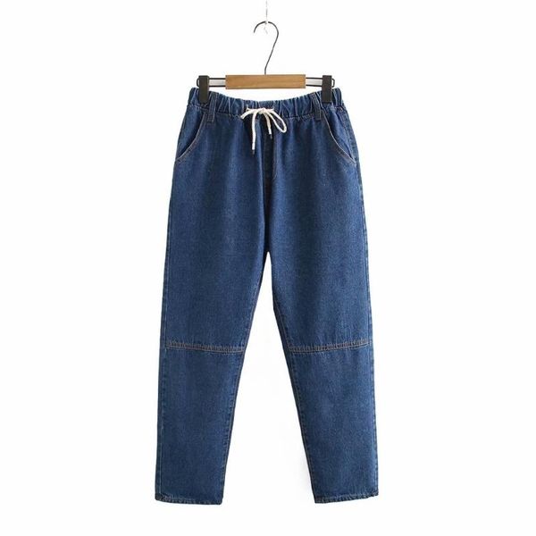 women's jeans plus size 2xl-5xl elastic waist long casual slim patchwork dark blue denim pants
women's jeans plus size 2xl-5xl elastic waist long casual slim patchwork dark blue denim pants