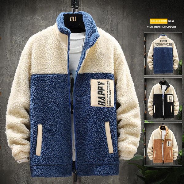 men's down & parkas 2021 lamb cashmere winter clothing plus size casual stand collar loose fleece padded jacket, Black
men's down & parkas 2021 lamb cashmere winter clothing plus size casual stand collar loose fleece padded jacket, Black