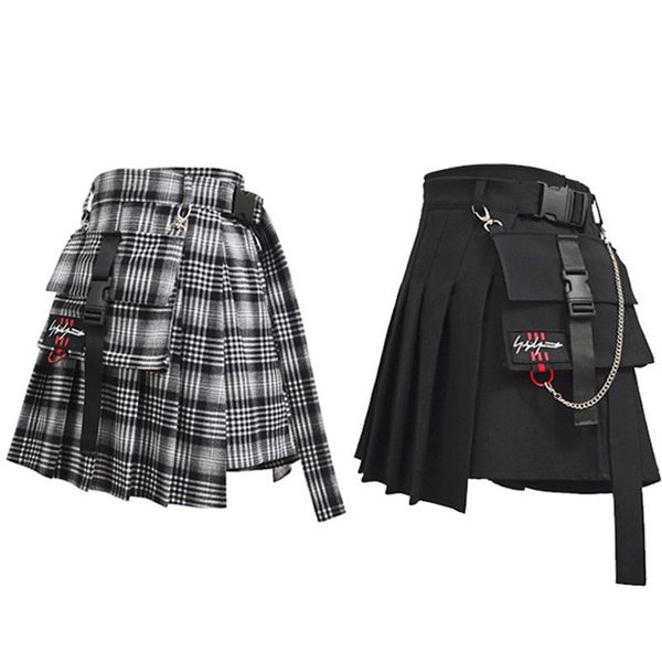 adomoe women high waist shorts skirts with pocket japan harajuku hard girl vintage plaid irregular pleated fashion mini skirt y200326, Black
adomoe women high waist shorts skirts with pocket japan harajuku hard girl vintage plaid irregular pleated fashion mini skirt y200326, Black
