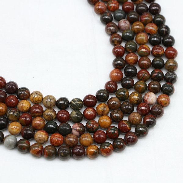 1strand lot 4 6 8 10 12mm natural stone red picasso bead round loose spacer beads for jewelry making findings diy bracelet bead h bbyewi, Silver
1strand lot 4 6 8 10 12mm natural stone red picasso bead round loose spacer beads for jewelry making findings diy bracelet bead h bbyewi, Silver