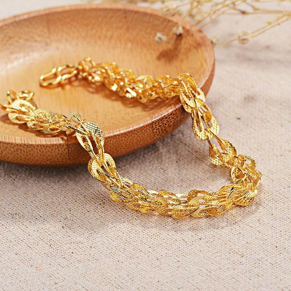 gold color chains link charm bracelet couples bracelets for women men fashion jewelry 16+7 cm adjustable bracelets, Black
gold color chains link charm bracelet couples bracelets for women men fashion jewelry 16+7 cm adjustable bracelets, Black