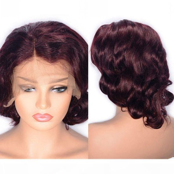 burgundy human hair lace wigs 99j wine red color hair lace front wigs pre plucked 12 inch brazilian wavy hair wig, Black;brown
burgundy human hair lace wigs 99j wine red color hair lace front wigs pre plucked 12 inch brazilian wavy hair wig, Black;brown