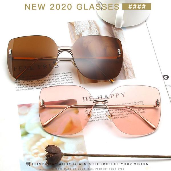 sunglasses seemfly frameless cutting cat eye women glasses metal frame sun men uv400 driver goggles, White;black
sunglasses seemfly frameless cutting cat eye women glasses metal frame sun men uv400 driver goggles, White;black