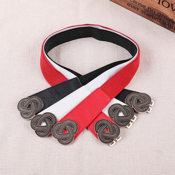 cintura elastica donna waist seal female with down dress belt retro chinese knot buckle elastic waist seal female, Black;brown
cintura elastica donna waist seal female with down dress belt retro chinese knot buckle elastic waist seal female, Black;brown