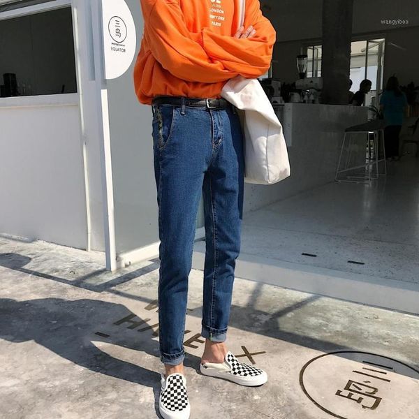 19 autumn men's solid color stretch slim fit skinny wash jeans mens trousers fashion trend cargo pocket casual pants size 27-341, Blue
19 autumn men's solid color stretch slim fit skinny wash jeans mens trousers fashion trend cargo pocket casual pants size 27-341, Blue