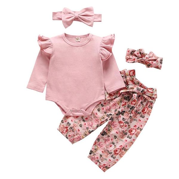 4pcs baby girls clothes set fashion trend cotton long sleeve daily leisure romper and floral pants and two headdresses, White
4pcs baby girls clothes set fashion trend cotton long sleeve daily leisure romper and floral pants and two headdresses, White