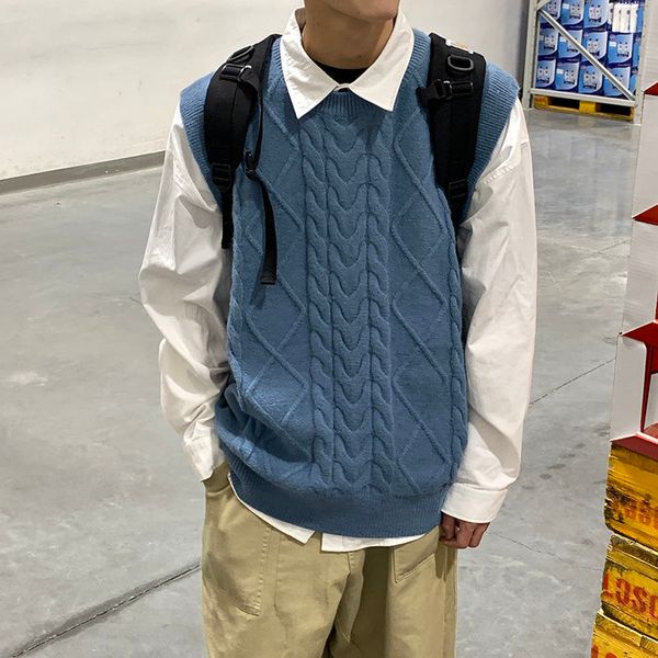 autumn sweater vest men's fashion retro casual knitted pullover men wild loose korean vest knitting sweaters mens clothes -2xl, White;black
autumn sweater vest men's fashion retro casual knitted pullover men wild loose korean vest knitting sweaters mens clothes -2xl, White;black