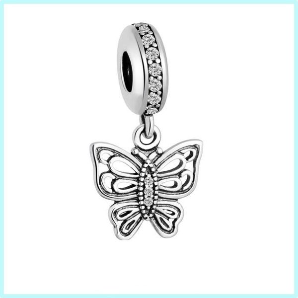 100% 925 sterling silver vintage openwork butterfly pendant bead bead fits european style jewelry charm bracelets, Black
100% 925 sterling silver vintage openwork butterfly pendant bead bead fits european style jewelry charm bracelets, Black