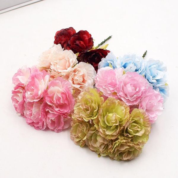 6pcs/lot artificial flowers silk rose flower bouquet for wedding home decoration diy craft wreath gift scrapbooking acc jllkkl
6pcs/lot artificial flowers silk rose flower bouquet for wedding home decoration diy craft wreath gift scrapbooking acc jllkkl