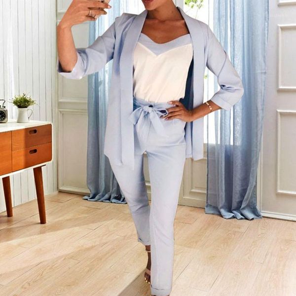 tyhru women's suits v-neck buttonless bracelet sleeves blazer jacket &strap vest &full length pant 3 piece set1, Gray
tyhru women's suits v-neck buttonless bracelet sleeves blazer jacket &strap vest &full length pant 3 piece set1, Gray