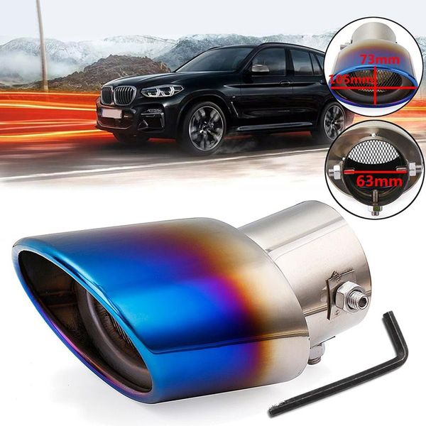 fits for 2.48inch''/63mm car suv round exhaust pipe muffler tip modified tail stainless steel blue chrome system
fits for 2.48inch''/63mm car suv round exhaust pipe muffler tip modified tail stainless steel blue chrome system