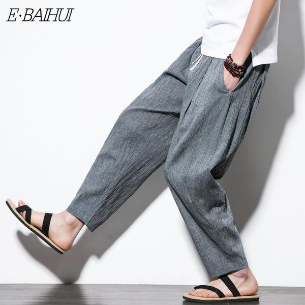 men's pants e-baihui casual loose chinese style linen summer cropped straight harem m-5xl, Black
men's pants e-baihui casual loose chinese style linen summer cropped straight harem m-5xl, Black