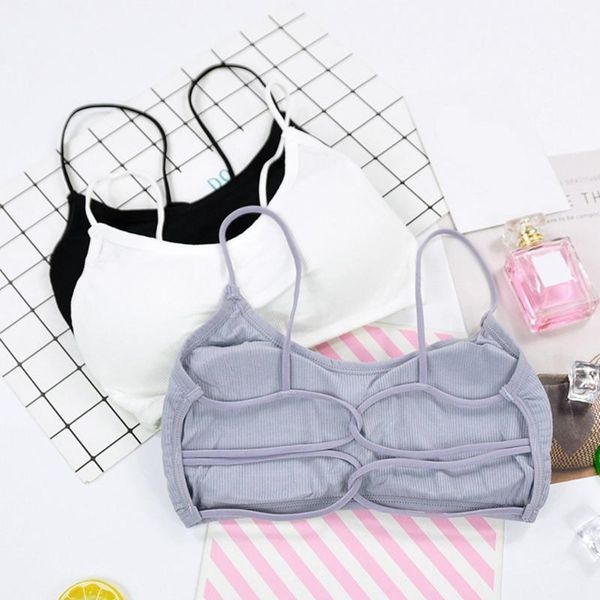 bustiers & corsets women colors simple underwear tank crop strappy elastic rib bra padded bras solid bralette f1, Black;white
bustiers & corsets women colors simple underwear tank crop strappy elastic rib bra padded bras solid bralette f1, Black;white