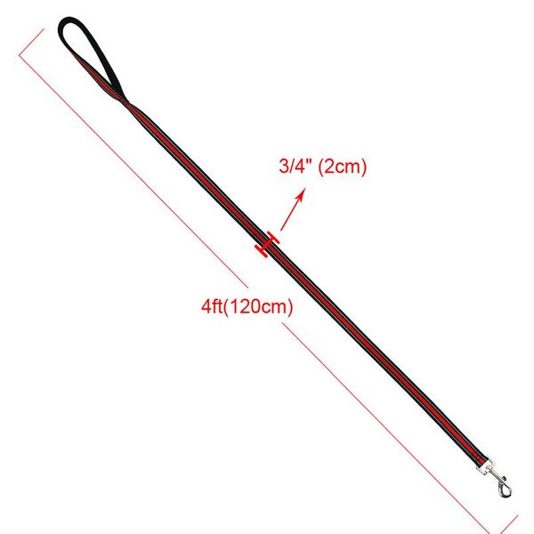120cm dog leash lead reflective nylon pet walking running training dog leashes rope for small medium large dogs durable bbypoc
120cm dog leash lead reflective nylon pet walking running training dog leashes rope for small medium large dogs durable bbypoc