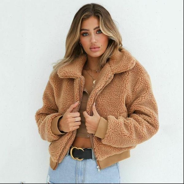 fashion faux fur coat women 2021 autumn winter warm soft plush fur jacket female plush overcoat pocket teddy outwear, Black;brown
fashion faux fur coat women 2021 autumn winter warm soft plush fur jacket female plush overcoat pocket teddy outwear, Black;brown