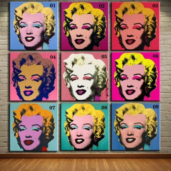 andy warhol pop art marilyn monroe set of 9 pieces 28x28" home decoration handcrafts oil painting on canvas wall art canvas paintings 2
andy warhol pop art marilyn monroe set of 9 pieces 28x28" home decoration handcrafts oil painting on canvas wall art canvas paintings 2