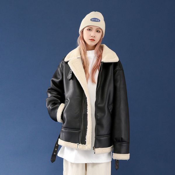 2021 casual oversize jackets women's winter new lamb wool warm thickened stand collar coat clothing ncky, Black;brown
2021 casual oversize jackets women's winter new lamb wool warm thickened stand collar coat clothing ncky, Black;brown