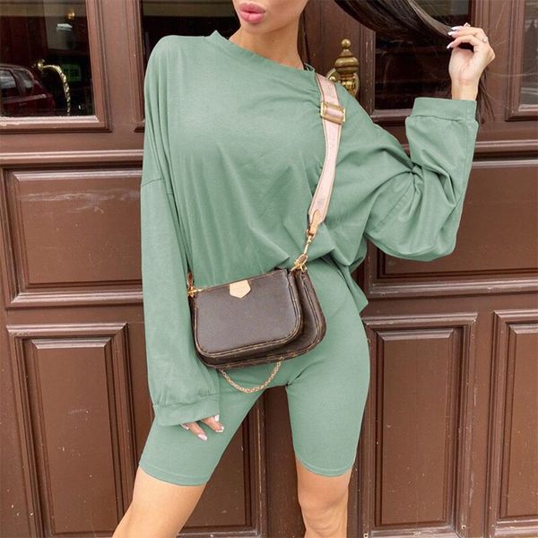 casual loose t-shirt & shorts sets women's two piece set solid home sports fashion leisure suit 2 piece set women, Gray
casual loose t-shirt & shorts sets women's two piece set solid home sports fashion leisure suit 2 piece set women, Gray