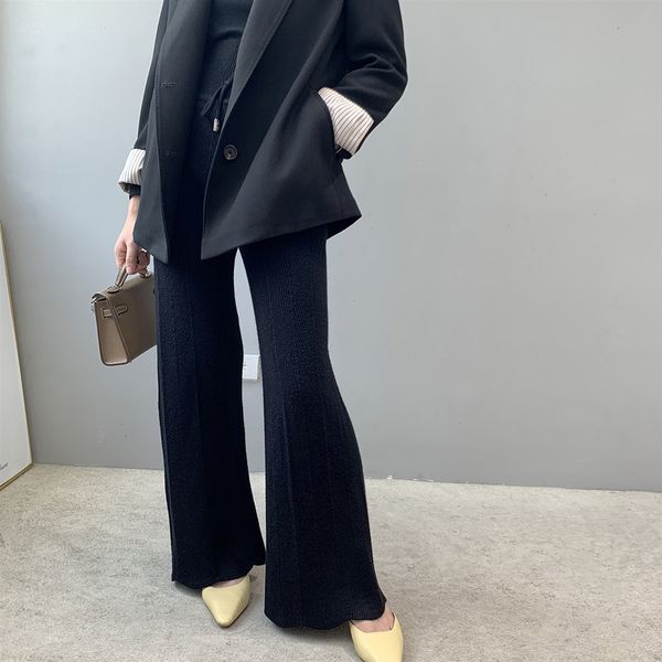 2021 new winter knitted long high waist warm wide leg pants female trousers women clothes y7xe, Black;white
2021 new winter knitted long high waist warm wide leg pants female trousers women clothes y7xe, Black;white