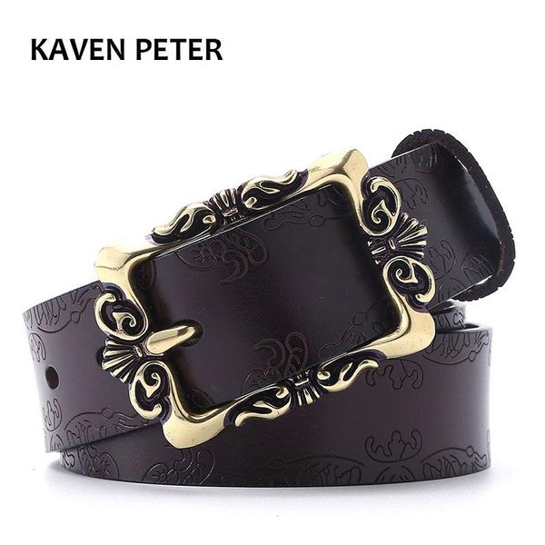 fashion wide genuine leather belt for women vintage floral real leather lady belts strap female for jeans 35mm, Black;brown
fashion wide genuine leather belt for women vintage floral real leather lady belts strap female for jeans 35mm, Black;brown