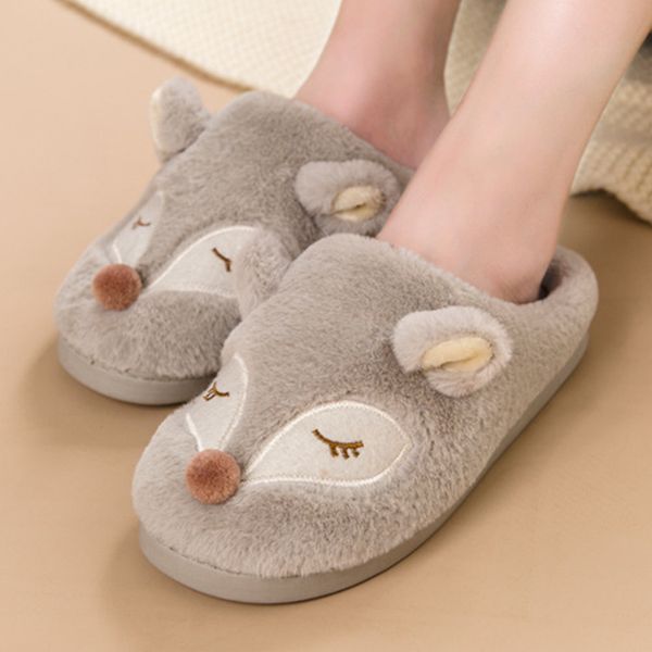 house cute fox women fur slippers winter warm plush bedroom ladies flat shoes indoor memory foam fluffy slippers female, Black
house cute fox women fur slippers winter warm plush bedroom ladies flat shoes indoor memory foam fluffy slippers female, Black