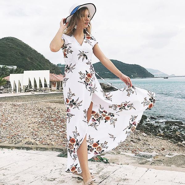 2021 new bohemia printing white chiffon maxi summer women split v-neck irregular robe femme long boho casual beach 3110, Black;gray
2021 new bohemia printing white chiffon maxi summer women split v-neck irregular robe femme long boho casual beach 3110, Black;gray