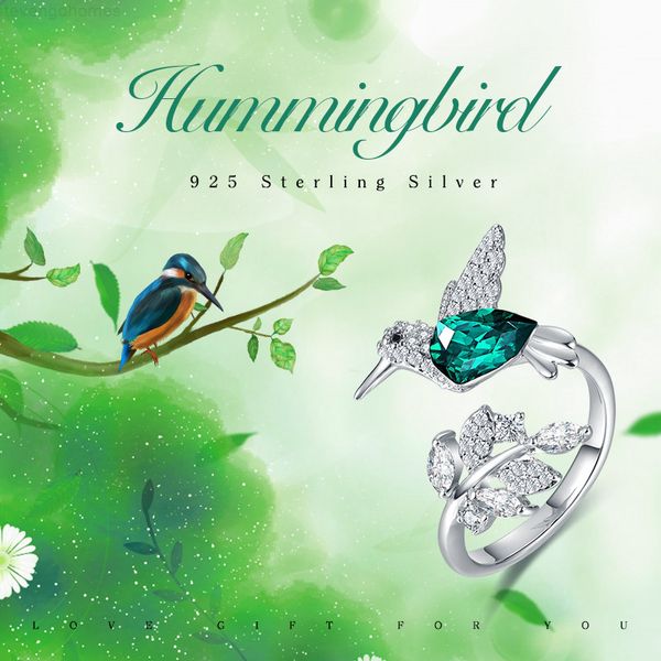 925 jewellery cdyle sterling silver wedding embellished with crystals from swarovski hummingbird women rings adjustable, Golden;silver
925 jewellery cdyle sterling silver wedding embellished with crystals from swarovski hummingbird women rings adjustable, Golden;silver