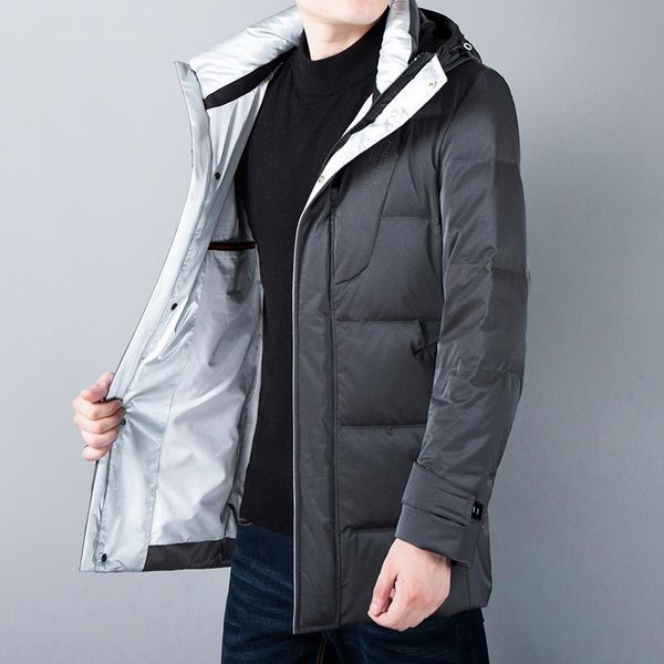 2020 top grade winter новый бренд повседневная мода длинные parka с капюшоном 90% белая утка вниз куртки мужчины ветровка мужская одежда, Black
2020 top grade winter новый бренд повседневная мода длинные parka с капюшоном 90% белая утка вниз куртки мужчины ветровка мужская одежда, Black