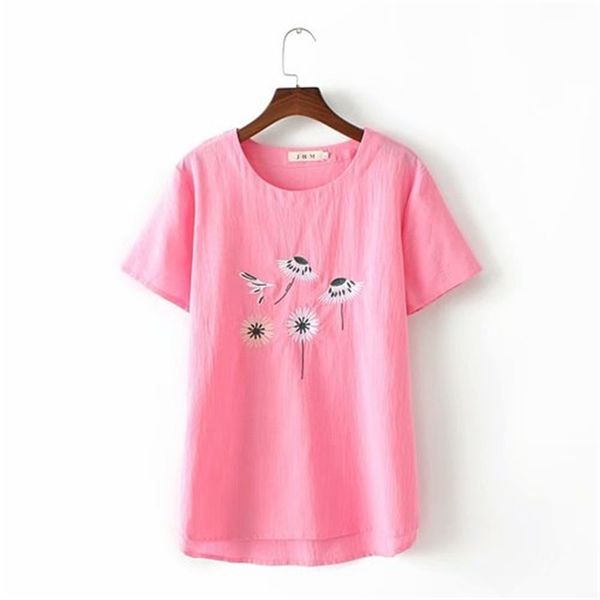xl-4xl plus floral embroidered women's tshirts big sleeve size female short sleeves will see ka28, White
xl-4xl plus floral embroidered women's tshirts big sleeve size female short sleeves will see ka28, White