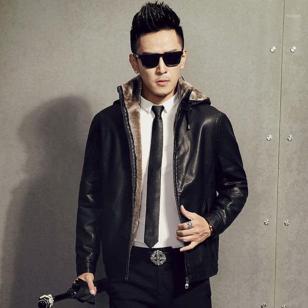2017 new winter leather jacket pu leather jacket men internal cotton mens genuine warm jaqueta de couro mascul1, Black
2017 new winter leather jacket pu leather jacket men internal cotton mens genuine warm jaqueta de couro mascul1, Black