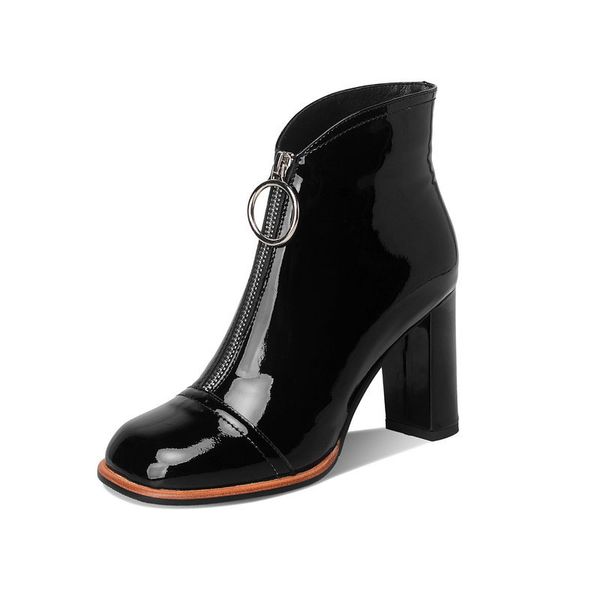 2021 new genuine leather ankle boots for high heels short ladies woman round toe party wedding women shoes cbb6, Black
2021 new genuine leather ankle boots for high heels short ladies woman round toe party wedding women shoes cbb6, Black