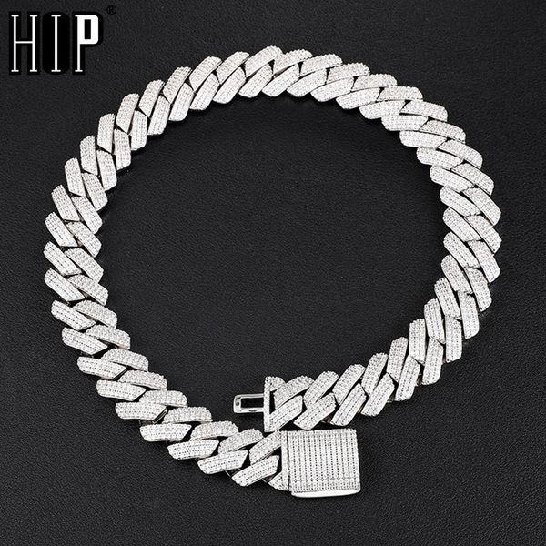 hip hop 19mm 3 row heavy cuban prong chain bling iced out box buckle copper setting aaa+ cubic zirconia chain for men jewelryq0115, Black
hip hop 19mm 3 row heavy cuban prong chain bling iced out box buckle copper setting aaa+ cubic zirconia chain for men jewelryq0115, Black