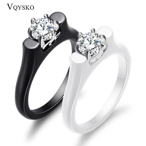 6mm crystal ceramic ring woman cubic zirconia stone black/white color jewelry engagement wedding rings gifts for women, Golden;silver
6mm crystal ceramic ring woman cubic zirconia stone black/white color jewelry engagement wedding rings gifts for women, Golden;silver