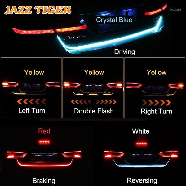 jazz tiger 4-in-1 car led trunk strip light flowing rear lamp brake turn signal reverse light for kia rio k2 k5 k7 kx5 soul1
jazz tiger 4-in-1 car led trunk strip light flowing rear lamp brake turn signal reverse light for kia rio k2 k5 k7 kx5 soul1