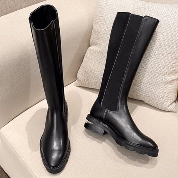 boots vintage retro black point toe brand design square heels women shoes fashion knee-high elastic band female
boots vintage retro black point toe brand design square heels women shoes fashion knee-high elastic band female