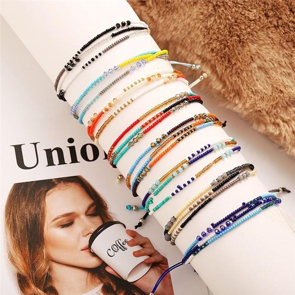 beaded, strands pinksee bohemian handwoven multi-layer colorful weave round beaded bracelet retro creative ethnic adjustable jewelry, Black
beaded, strands pinksee bohemian handwoven multi-layer colorful weave round beaded bracelet retro creative ethnic adjustable jewelry, Black