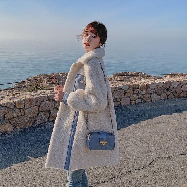 women's fur & faux hstar 2021 women autumn and winter wool coats female long jacket lapel overcoat fashion lamb, Black
women's fur & faux hstar 2021 women autumn and winter wool coats female long jacket lapel overcoat fashion lamb, Black