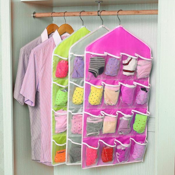 16 grid foldable wardrobe closet organizer wall door back hanging bag underwear sock tie hanging shoe storage bag sundries pouch
16 grid foldable wardrobe closet organizer wall door back hanging bag underwear sock tie hanging shoe storage bag sundries pouch