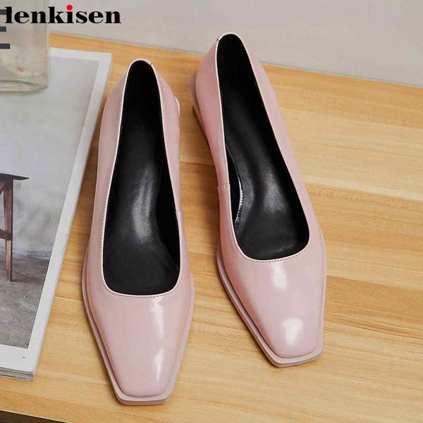lenkisen korean girl fashion genuine leather ladies shoes square toe cozy med heels women spring slip on classic solid pumps l01, Black
lenkisen korean girl fashion genuine leather ladies shoes square toe cozy med heels women spring slip on classic solid pumps l01, Black