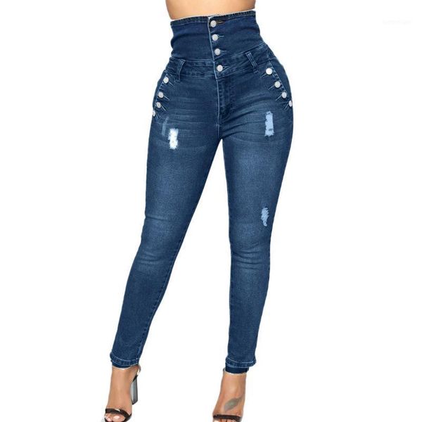 women's jeans womail women plus size four-breasted ripped stretch slim denim skinny high waist pencil pants1, Blue
women's jeans womail women plus size four-breasted ripped stretch slim denim skinny high waist pencil pants1, Blue