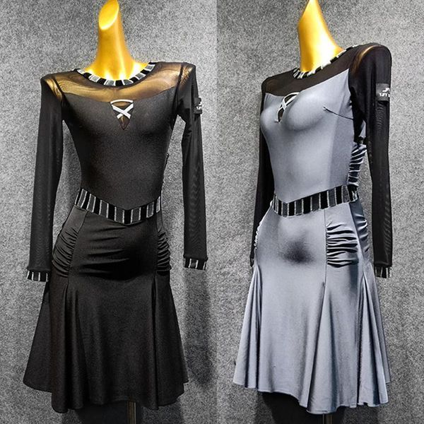 stage wear autumn latin dance dress dancewear rumba costume salsa practice clothes women adylt performing black vdb12381, Black;red
stage wear autumn latin dance dress dancewear rumba costume salsa practice clothes women adylt performing black vdb12381, Black;red