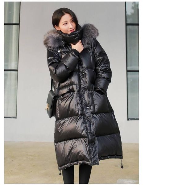 female down jacket, knee-length jacket, super-long new large collar, thicker, fluffy european winter 2020, Black
female down jacket, knee-length jacket, super-long new large collar, thicker, fluffy european winter 2020, Black