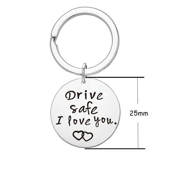 custom stainless steel keyring engraved drive safe simple letters gifts couples car key chain pendant for women men qylcth, Black
custom stainless steel keyring engraved drive safe simple letters gifts couples car key chain pendant for women men qylcth, Black